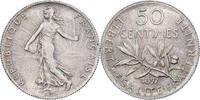 France 50 Centimes Semeuse, Paris, Silver, Gadoury:420 -