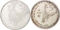 Netherlands 5 Euro Silver Plated Copper, KM:282a -