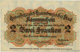 LUXEMBOURG 2 Francs 1919 AU