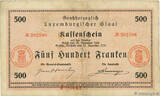 LUXEMBOURG 500 Francs 1919 F+