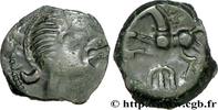 FRANCE Bronze VIIRICIVS, classe IV GALLIA BELGICA PAGUS CATUSLUGI - Sanctuary of BOIS L'ABBÉ (Seine-Maritime) c. 50-40 AC. (18mm, 3,10g, 3h) -