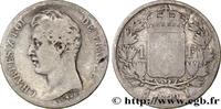 FRANCE 1 franc Charles X, matrice du revers à quatre feui CHARLES X Limoges 1829 (23mm, 5g, 6h) -