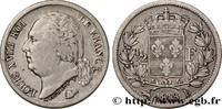 FRANCE 1/2 franc Louis XVIII LOUIS XVIII Rouen 1818 (18mm, 2,50g, 6h) -