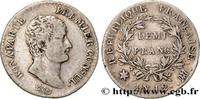 FRANCE Demi-franc Bonaparte Premier Consul CONSULATE Marseille 1804 (18mm, 2,5g, 6h) -