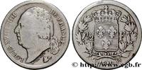 FRANCE 1/2 franc Louis XVIII LOUIS XVIII Perpignan 1819 (18mm, 2,50g, 6h) -
