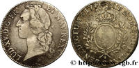FRANCE Écu aux branches d’olivier, tête ceinte d’un bande LOUIS XV THE BELOVED Caen 1744 (40mm, 28,90g, 6h) -