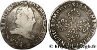FRANCE Franc au col plat HENRY III Saint-Lô 1580 (33,5mm, 11,89g, 5h) -