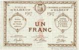 FRANCE regionalism and miscellaneous 1 Franc FRANCE regionalism and miscellaneous 1 Franc 1917 UNC- -