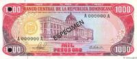 DOMINICAN REPUBLIC 1000 Pesos Oro Spécimen DOMINICAN REPUBLIC 1000 Pesos Oro Spécimen 1981 UNC -