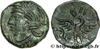 FRANCE Bronze CALIAGIID à l’aiglon GALLIA - BITURIGES CUBI (Area of Bourges) c. 60-50 AC. (15,5mm, 3,58g, 4h) -