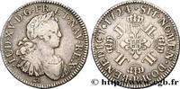 FRANCE Écu à la croix fleurdelisée couronnée et aux huit LOUIS XV THE BELOVED Rouen 1724 (39mm, 23,26g, 6h) -