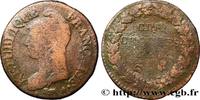 FRANCE Cinq centimes Dupré, grand module, refrappage du DIRECTOIRE Limoges 1797 (28,04mm, 9,73g, 6h) -