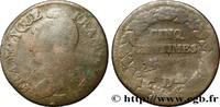 FRANCE Cinq centimes Dupré, grand module, refrappage du DIRECTOIRE Lyon n.d. (28mm, 8,71g, 6h) -