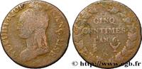 FRANCE Cinq centimes Dupré, grand module DIRECTOIRE Bordeaux 1798 (28mm, 11,58g, 6h) -
