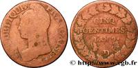 FRANCE Cinq centimes Dupré, grand module CONSULATE Lyon 1801 (28mm, 7,20g, 6h) -