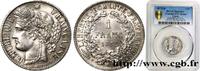 FRANCE 1 franc Cérès, IIIe République III REPUBLIC Bordeaux 1872 (23mm, 5,03g, 6h) -