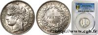 FRANCE 1 franc Cérès, IIIe République III REPUBLIC Bordeaux 1872 (23mm, 5,02g, 6h) -