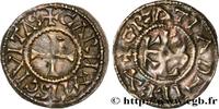 FRANCE Denier CHARLES II LE CHAUVE / THE BALD Chartres s.m. (20mm, 1,75g, 10h) -