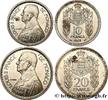 MONACO Lot d’essai 10 et 20 Francs Louis II MONACO Paris 1945 (mm, g, 6h) -