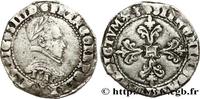 FRANCE Franc au col plat HENRY III Bayonne 1580 (33mm, 13,9g, 4h) -
