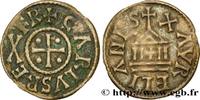 FRANCE Denier CHARLES II LE CHAUVE / THE BALD Orléans s.m. (19,5mm, 1,46g, 7h) -