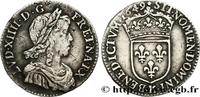 FRANCE Douzième d'écu, portrait à la mèche longue LOUIS XIV THE SUN KING Bordeaux 1649 (19,5mm, 2,14g, 6h) -