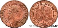 FRANCE Deux centimes Napoléon III, tête nue SECOND EMPIRE Lyon 1853 (20mm, g, 6h) -