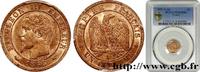FRANCE Un centime Napoléon III, tête nue, différent levre SECOND EMPIRE Paris 1855 (15mm, 1g, 6h) -