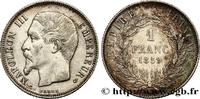 FRANCE 1 franc Napoléon III, tête nue SECOND EMPIRE Paris 1859 (23mm, 4,99g, 6h) -