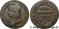 FRANCE Cinq centimes Dupré, grand module DIRECTOIRE Orléans 1797 (28mm, 9,47g, 6h) -