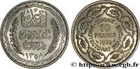 TUNISIA - FRENCH PROTECTORATE Essai 10 Francs argent au nom de Ahmed Bey AH 1358 TUNISIA - FRENCH PROTECTORATE Paris 1939 (27,76mm, 9,94g, 6h) -