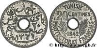 TUNISIA - FRENCH PROTECTORATE Essai de 20 Centimes TUNISIA - FRENCH PROTECTORATE Paris 1942 (24,37mm, 3,60g, 6h) -
