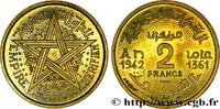 MOROCCO - FRENCH PROTECTORATE Essai de 2 Francs MOROCCO - FRENCH PROTECTORATE Paris 1942 (26,97mm, 7,96g, 6h) -