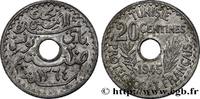 TUNISIA - FRENCH PROTECTORATE 20 Centimes AH 1364 TUNISIA - FRENCH PROTECTORATE Paris 1945 (24mm, 3,01g, 6h) -