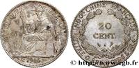 FRENCH INDOCHINA 20 Centièmes FRENCH INDOCHINA Paris 1916 (26mm, 5,33g, 6h) -