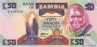 ZAMBIA 50 Kwacha ZAMBIA 50 Kwacha 1980 UNC -