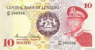 LESOTHO 10 Maloti LESOTHO 10 Maloti 1981 UNC -
