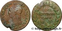 FRANCE Cinq centimes Dupré, grand module, refrappage du DIRECTOIRE Rouen 1797 (28,37mm, 9,74g, 6h) -