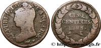 FRANCE Cinq centimes Dupré, grand module, refrappage du DIRECTOIRE Lyon 1797 (28mm, 9,89g, 6h) -