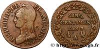 FRANCE Cinq centimes Dupré, grand module DIRECTOIRE Paris/Rouen 1799 (27,99mm, 9,69g, 6h) -