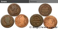 FRANCE Lot de 3 pièces de Un Décime Refrappage et Un Déci DIRECTOIRE - n.d. (-mm, -g, h) -