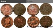 FRANCE Lot de 4 pièces de Un Décime Dupré DIRECTOIRE - n.d. (-mm, -g, h) -