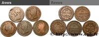 FRANCE Lot de 5 pièces de Un Décime Dupré DIRECTOIRE - n.d. (-mm, -g, h) -