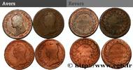FRANCE Lot de 4 pièces de Un Décime Dupré DIRECTOIRE - n.d. (-mm, -g, h) -