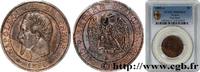 FRANCE Cinq centimes Napoléon III, tête nue SECOND EMPIRE Paris 1855 (25mm, 5g, 6h) -
