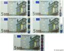EUROPA 5 Euro Consécutifs EUROPA 5 Euro Consécutifs 2002 UNC -
