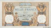 FRANCE 1000 Francs CÉRÈS ET MERCURE FRANCE 1000 Francs CÉRÈS ET MERCURE 1936 VF+ -