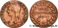 FRANCE Cinq centimes Dupré, grand module DIRECTOIRE Paris 1799 (28,11mm, 10g, 6h) -