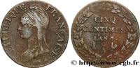 FRANCE Cinq centimes Dupré, grand module DIRECTOIRE Paris 1799 (28,11mm, 9,88g, 6h) -