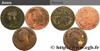 FRANCE Lot de 3 Cinq centimes Dupré, grand module DIRECTOIRE s.l. n.d. (28mm, -g, 6h) -
